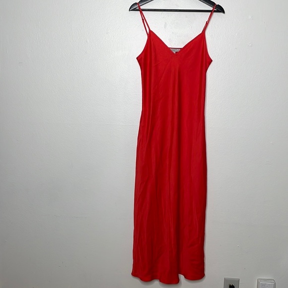 ALLSAINTS Hera Midi Slip Dress Sz M - Picture 7 of 14